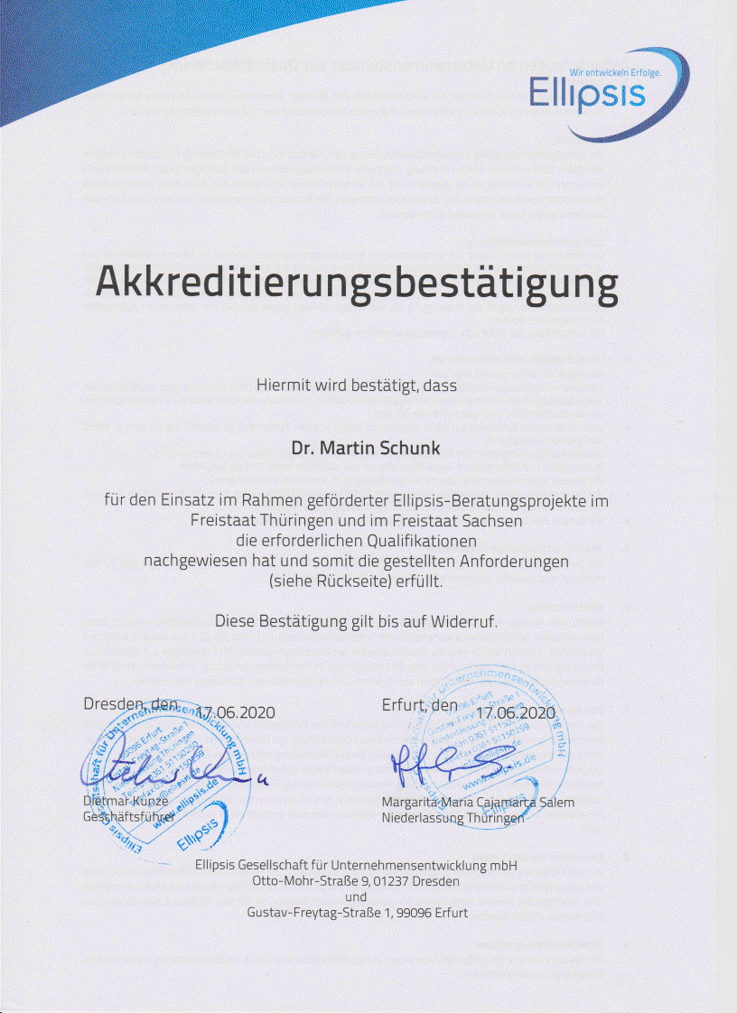 Akkreditierungsbestätigung